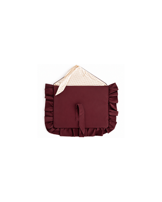 Ruffled Burgundy Laptop Case