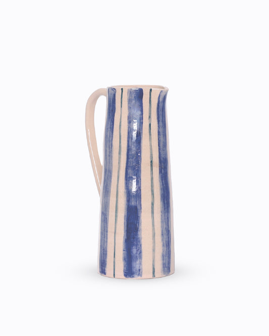 Striped handmade vase