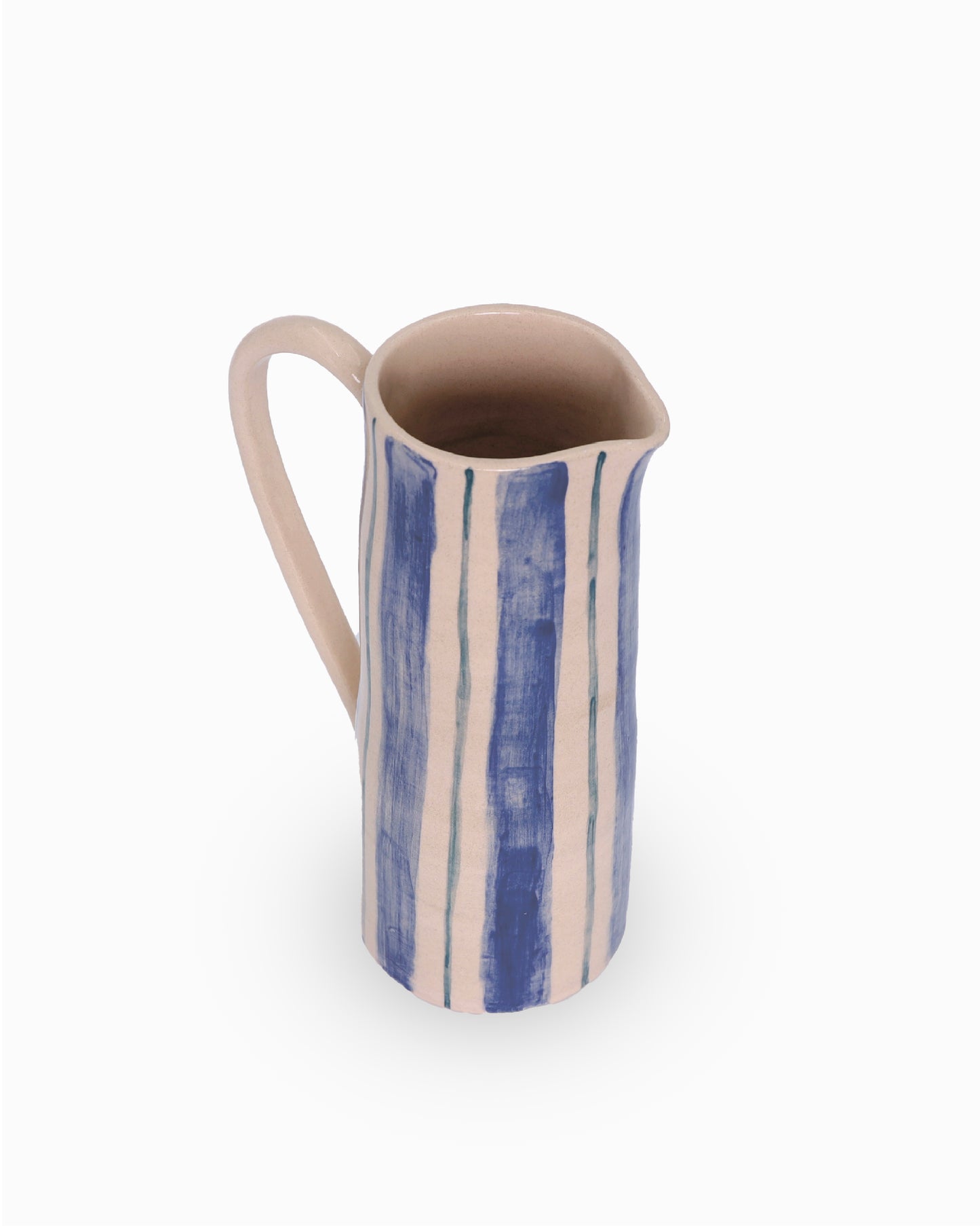 Striped handmade vase