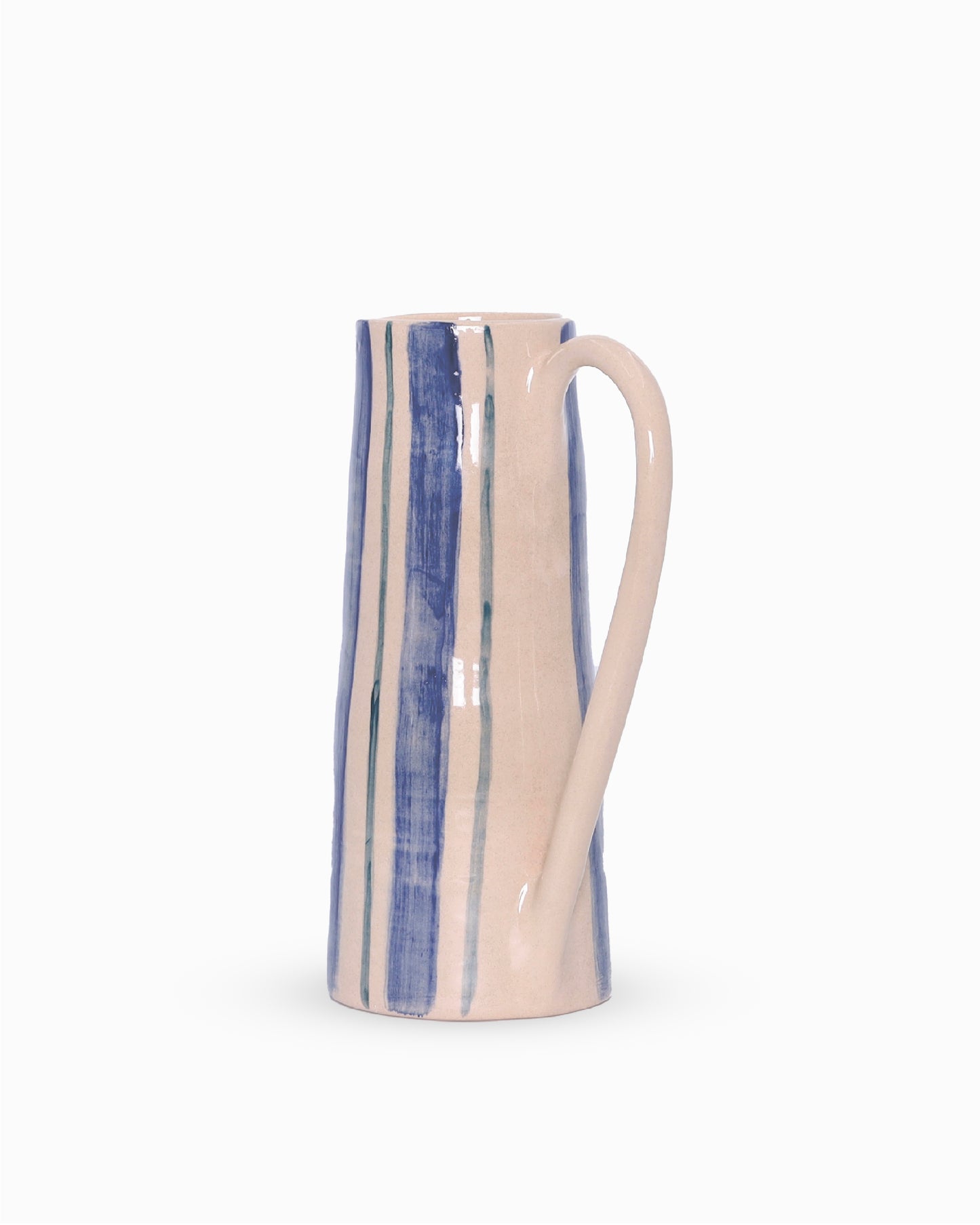 Striped handmade vase