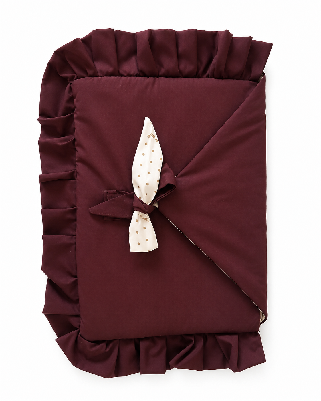 Ruffled Burgundy Laptop Case