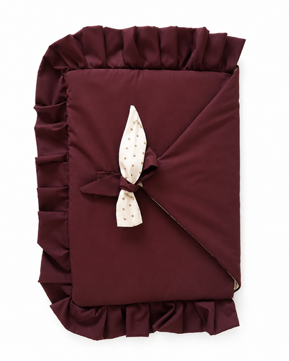 Ruffled Burgundy Laptop Case