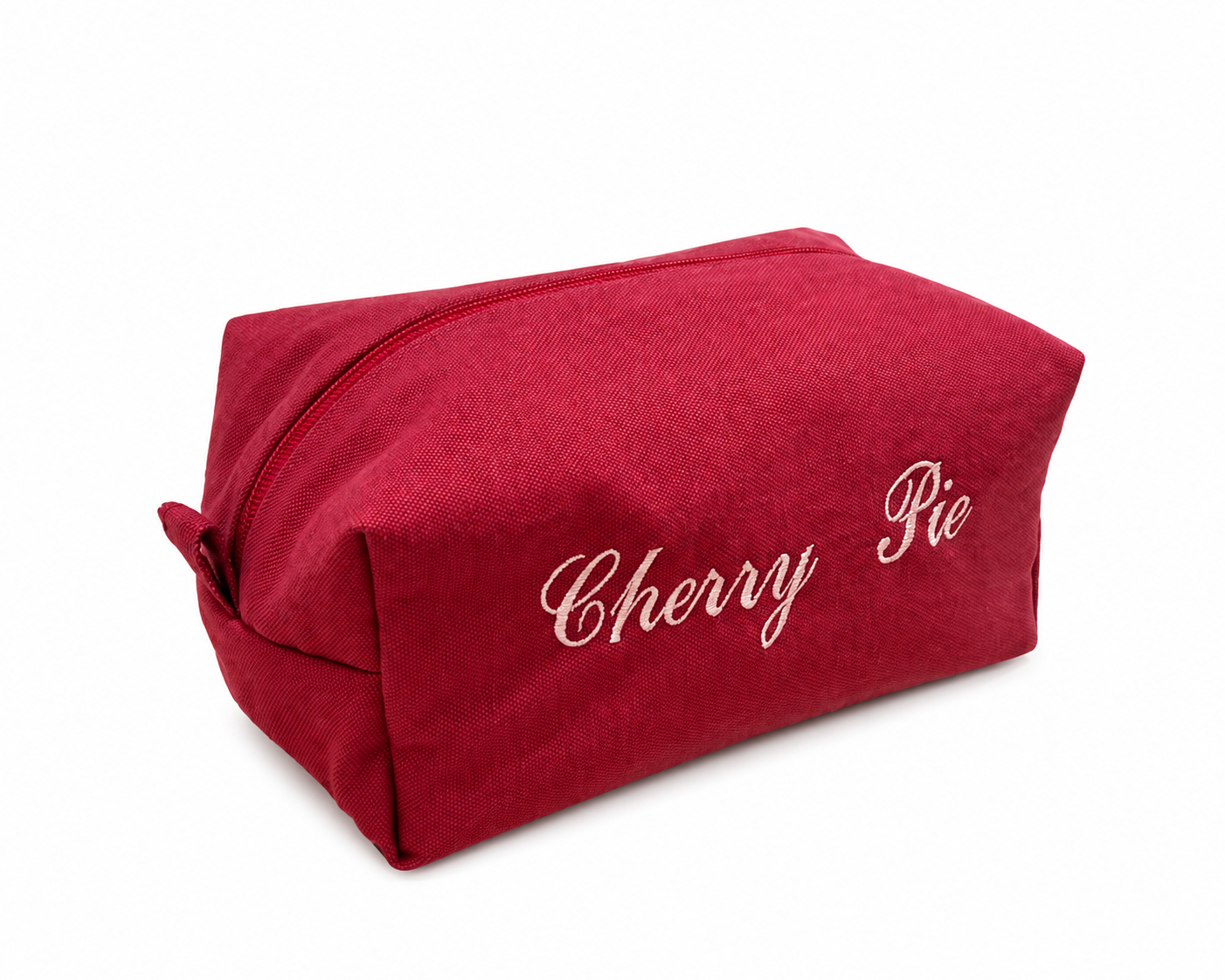 cherry pie cosmetic pouch