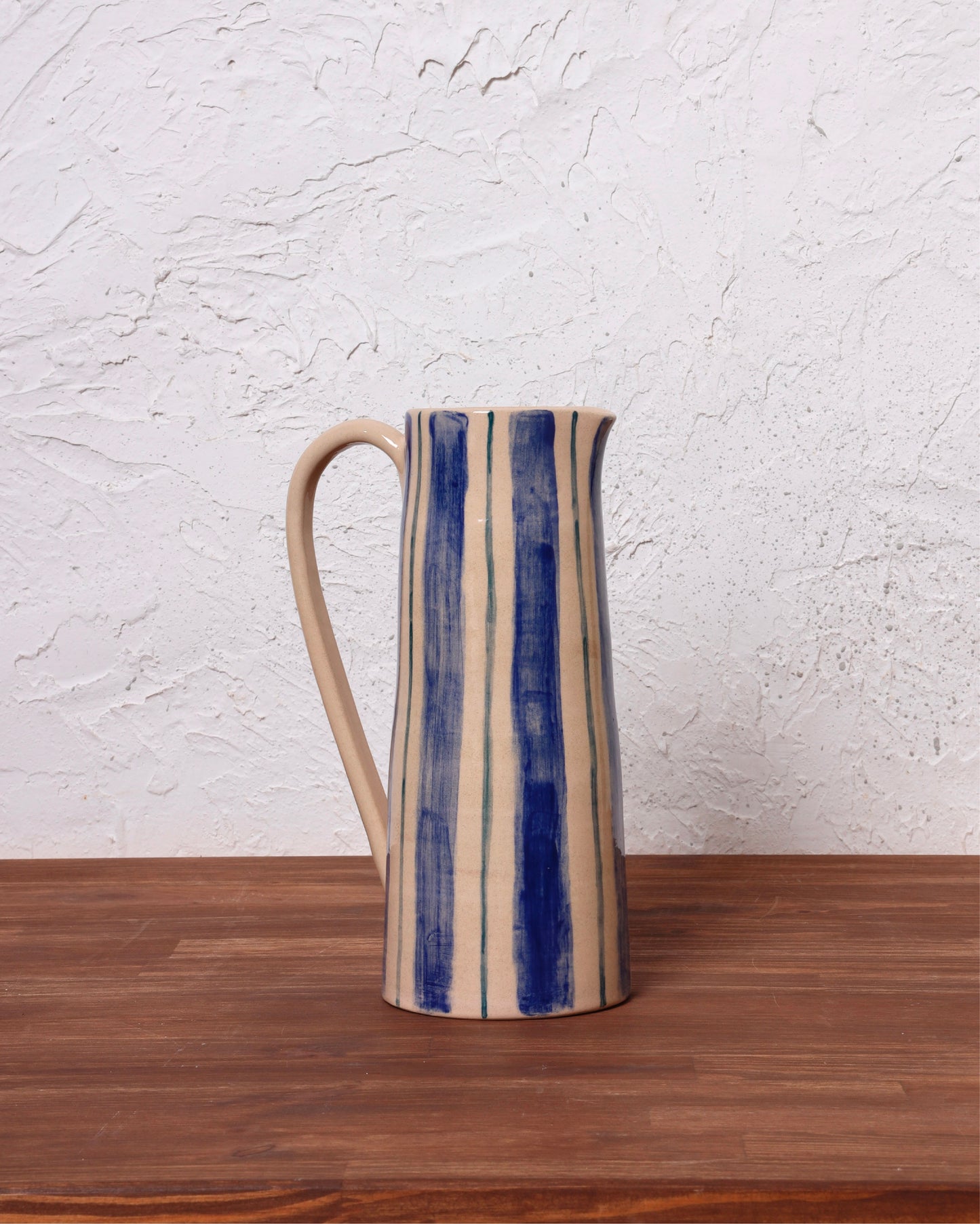 Striped handmade vase