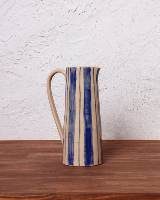 Striped handmade vase