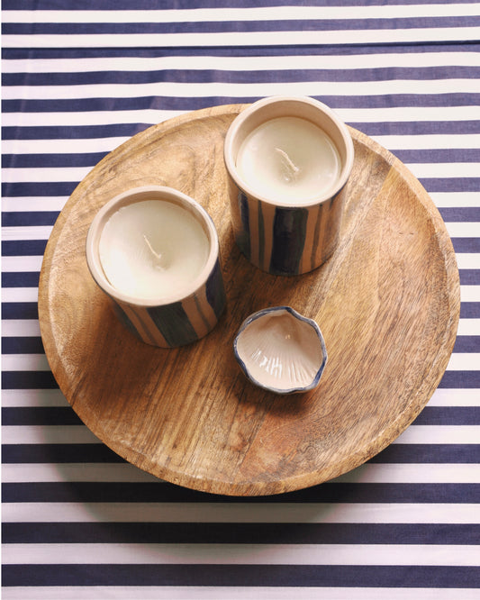 Striped  candle big