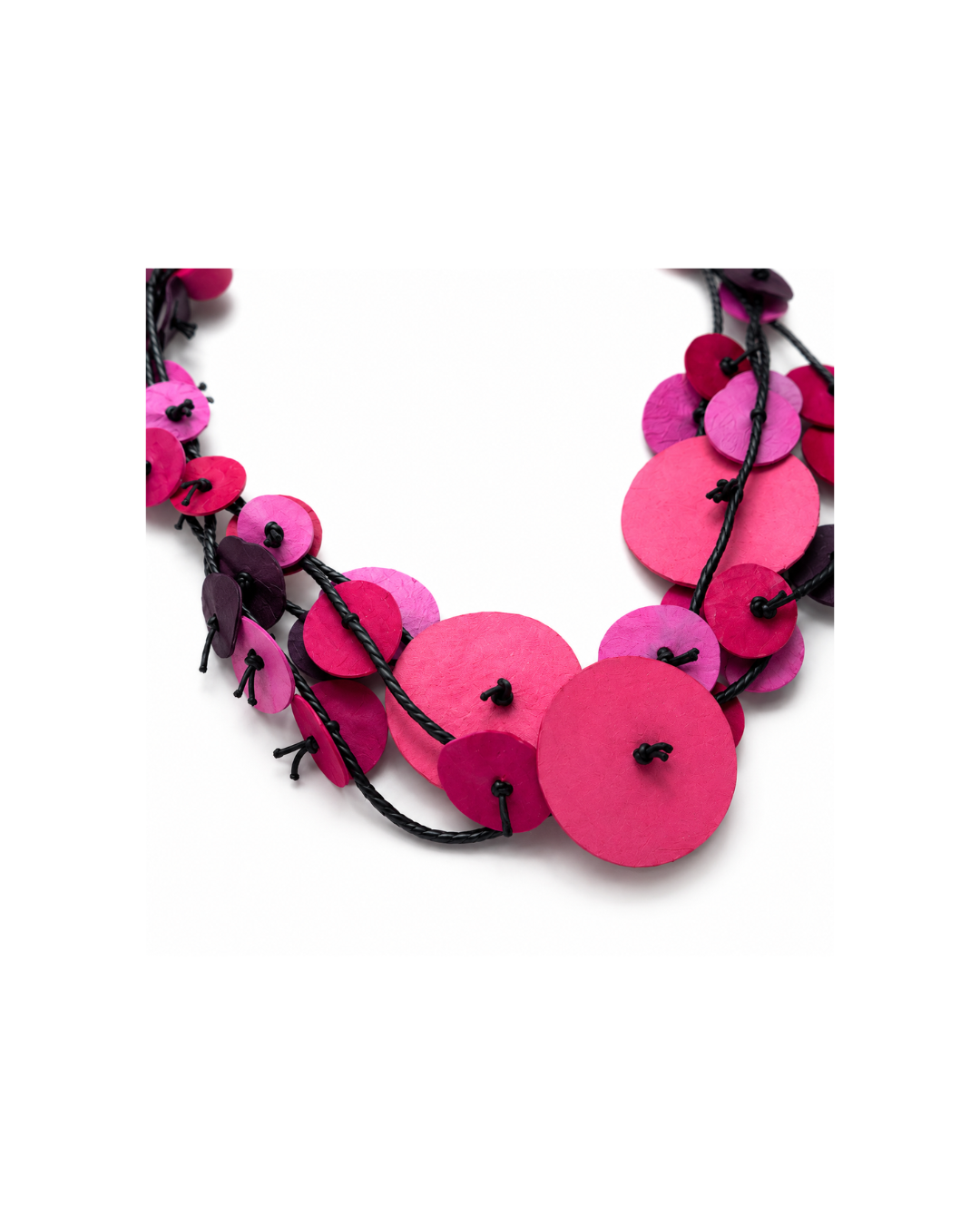 Berry Symphony Suede Necklace Classic elegance, vibrant modern charm.