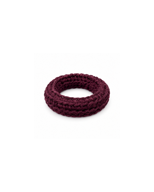 Burgundy Woven Cotton Bracelet