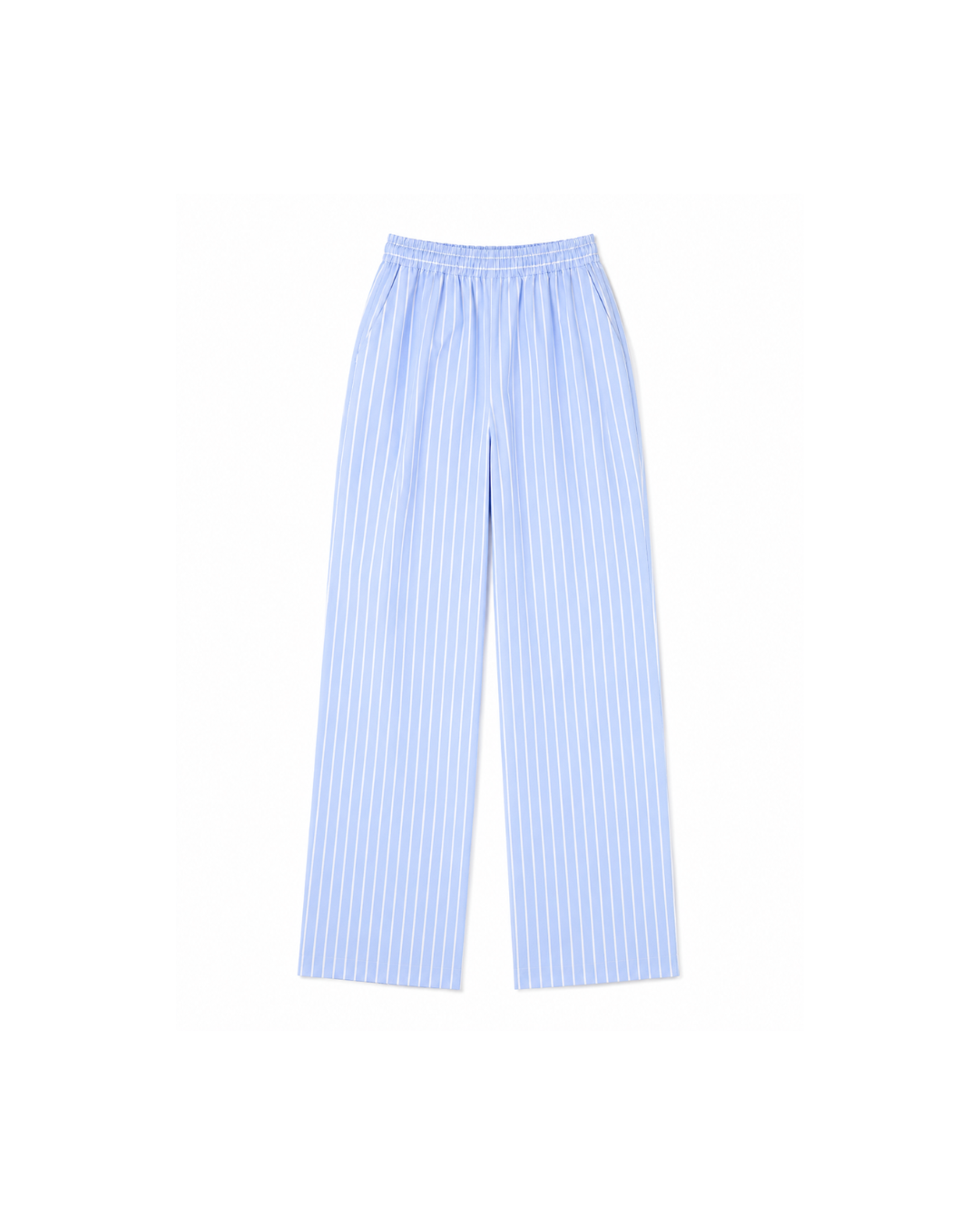 Women’s Blue Striped Cotton Two-Piece Summer Set