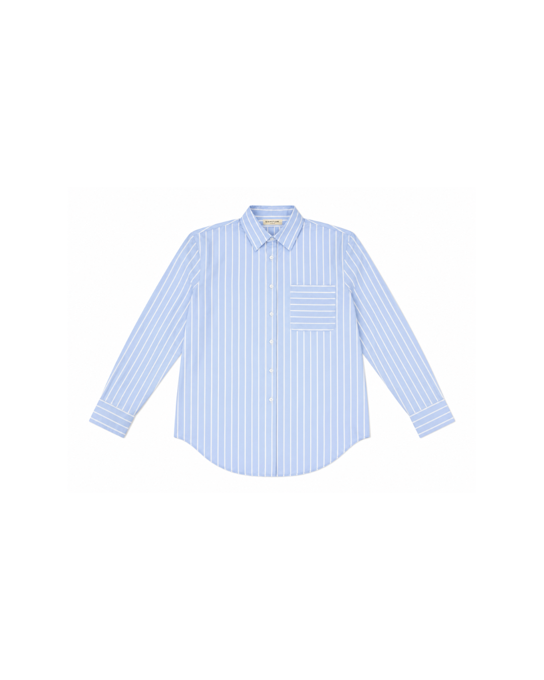 Women’s Blue Striped Cotton Two-Piece Summer Set