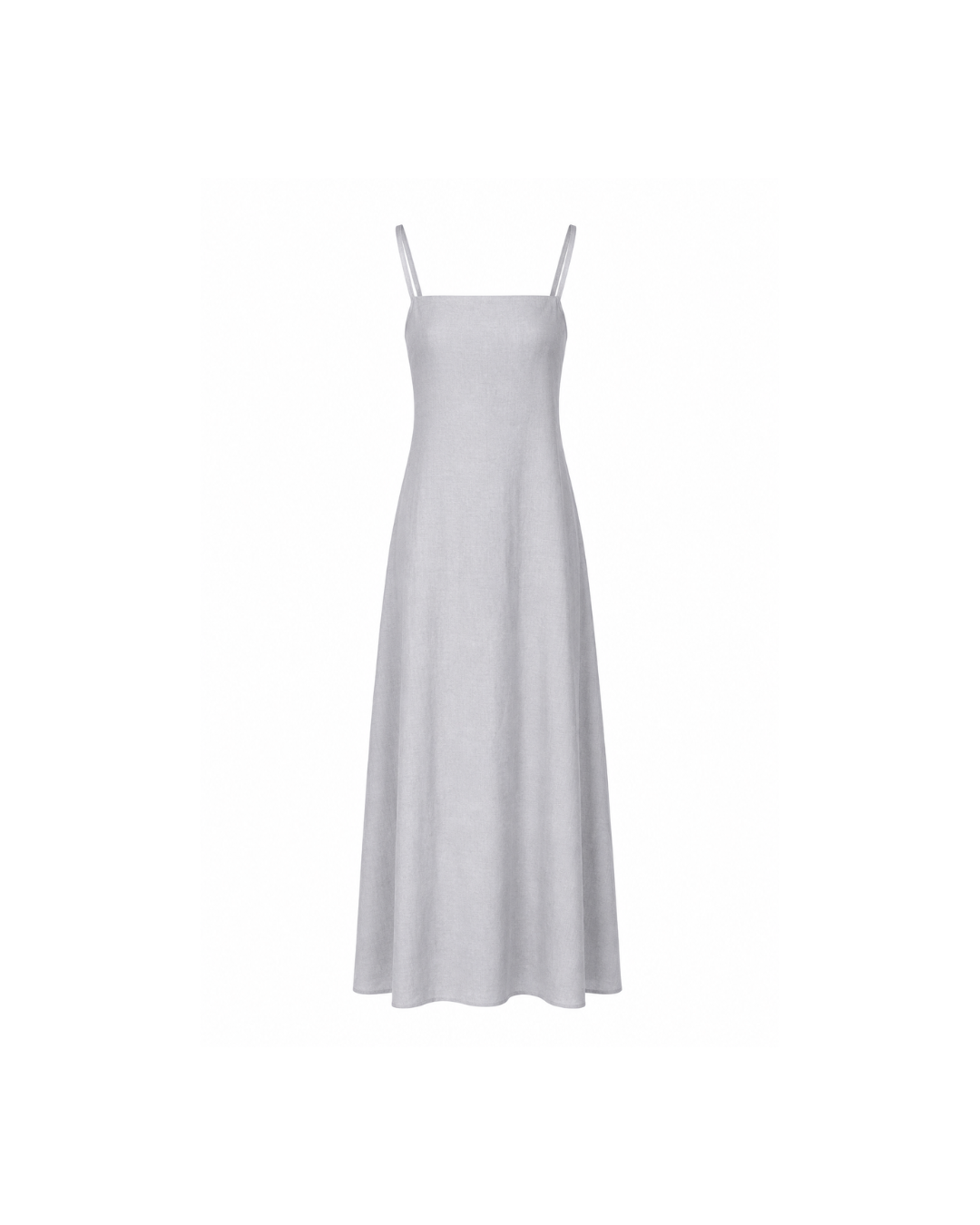 Grey Maxi Cotton Summer Dress