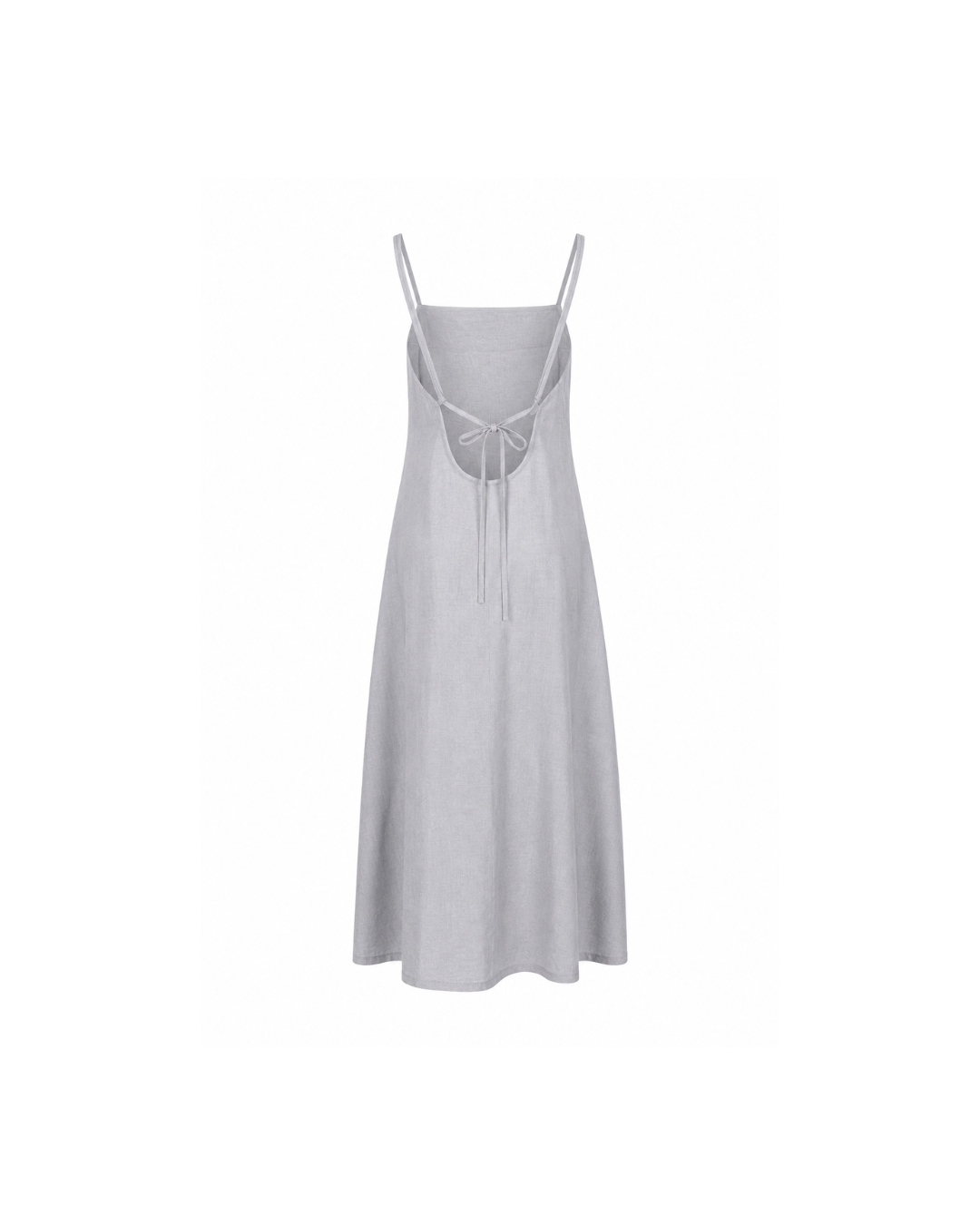 Grey Maxi Cotton Summer Dress
