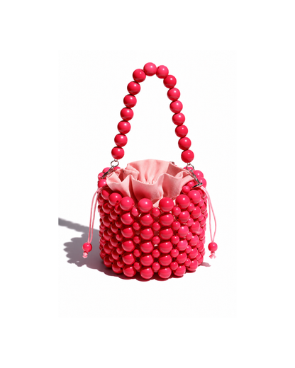 Pink Beaded Handbag - ''Luxury Bag''