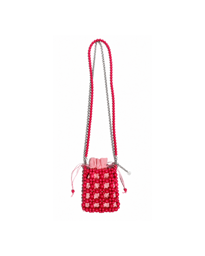 Beaded Handbag – ''Crimson Bag"
