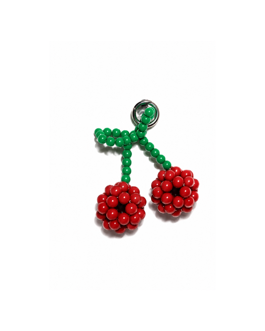 Beaded "Cherry" Keychain & Bag Charm