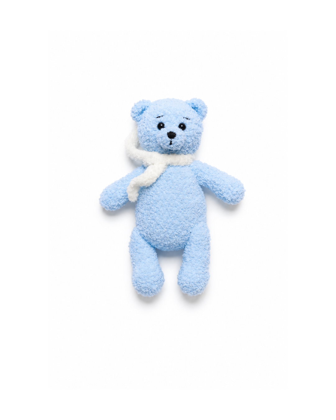 Handmade Blue Teddy Bear – Winter Collection