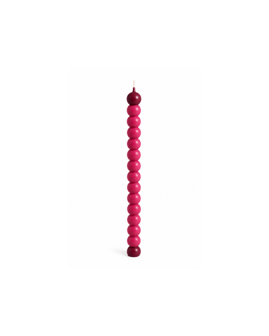 Beaded Pillar Candle – Modern Sculptural Décor Candle