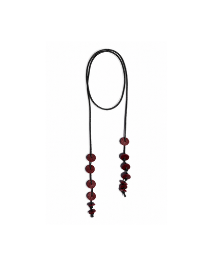 Wine Whisper Leather Accessory Delicate geometry, lightweight versatility.