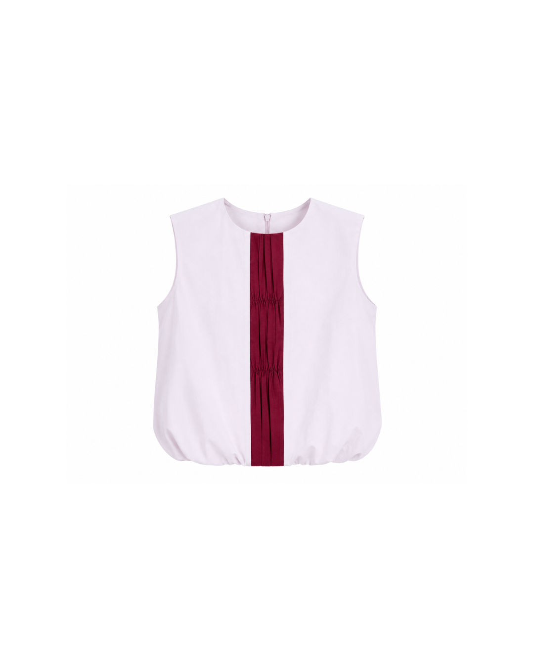Pink & Red Pleated Panel Bubble Dress