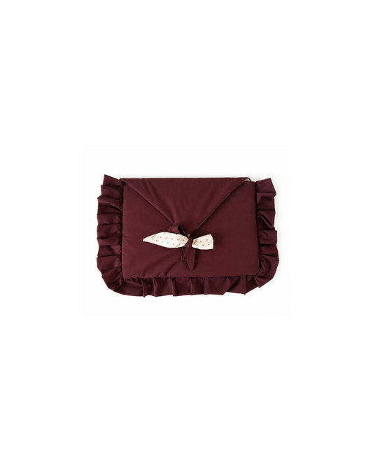 Ruffled Burgundy Laptop Case