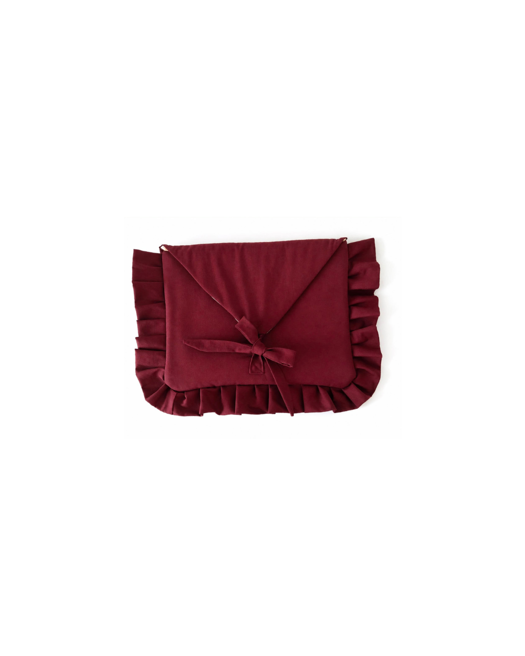 Ruffled Burgundy Laptop Case