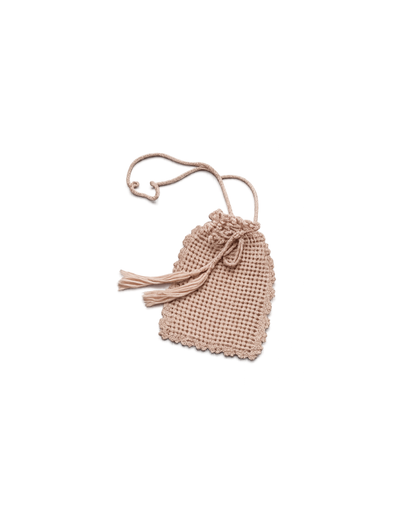 Pink Crochet Boho Bag