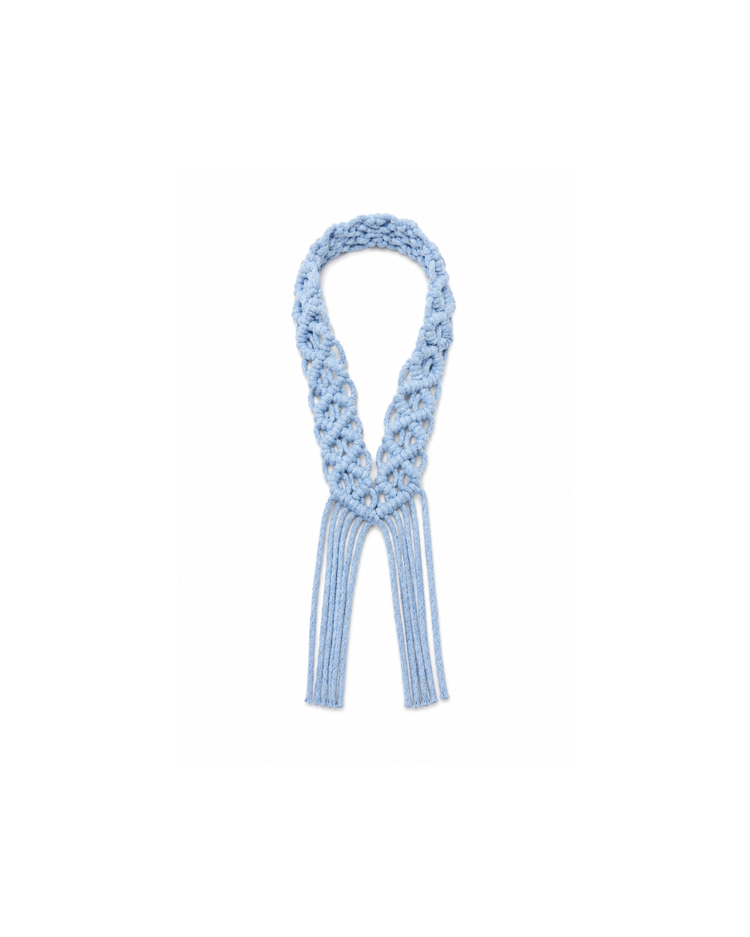 Blue Handcrafted Macramé Necklace