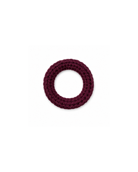 Burgundy Woven Cotton Bracelet