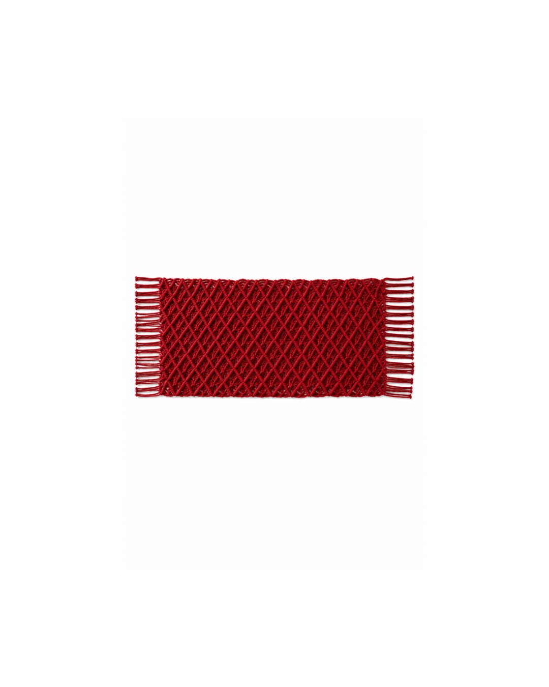 Burgundy  Macramé Table Decor – Handwoven Artisan Table Runner 70cm