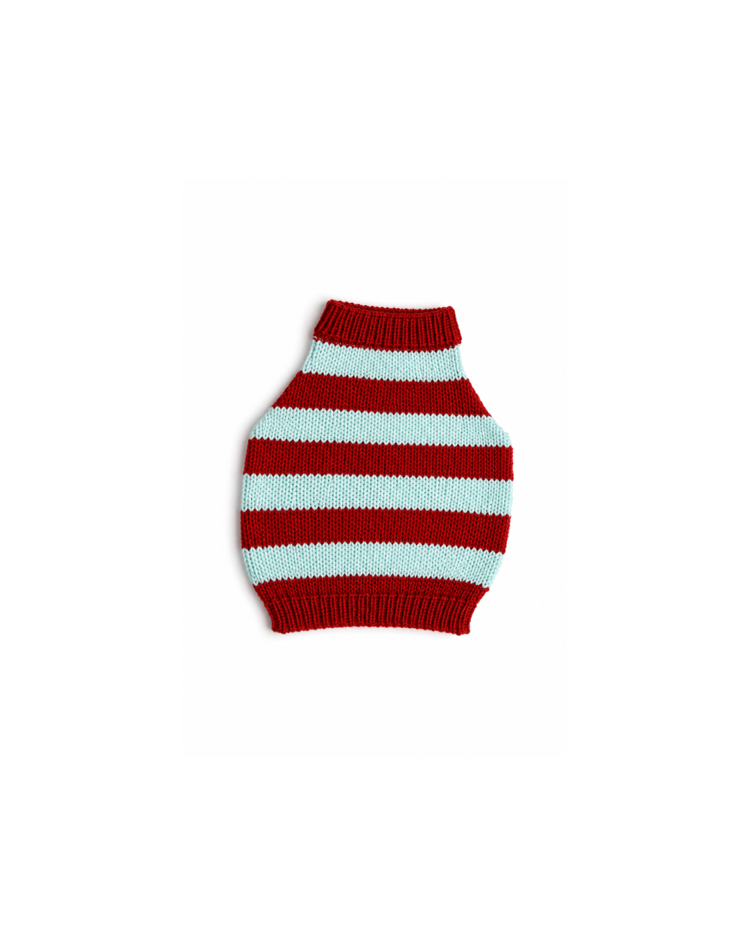 Hand-Knitted Eco-Cotton & Linen Two-Tone Baby Top
