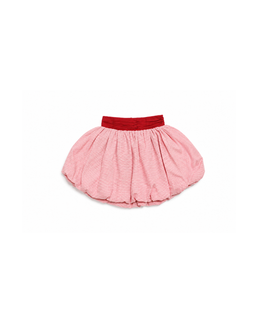 Cream & Red Bubble Skirt